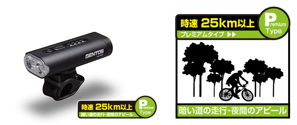 Amazon | GENTOS(ジェントス) バイクライト USB充電式 給電可能 【明る